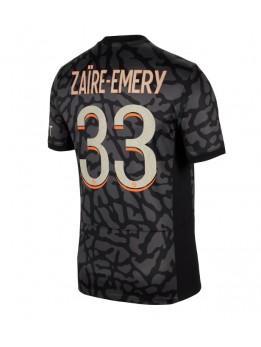 Paris Saint-Germain Warren Zaire-Emery #33 Ausweichtrikot 2023-24 Kurzarm